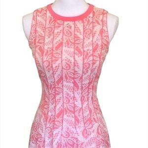 NWOT Antonio Melani Beautiful Lace Dress Coral/Salmon Color SZ 6
